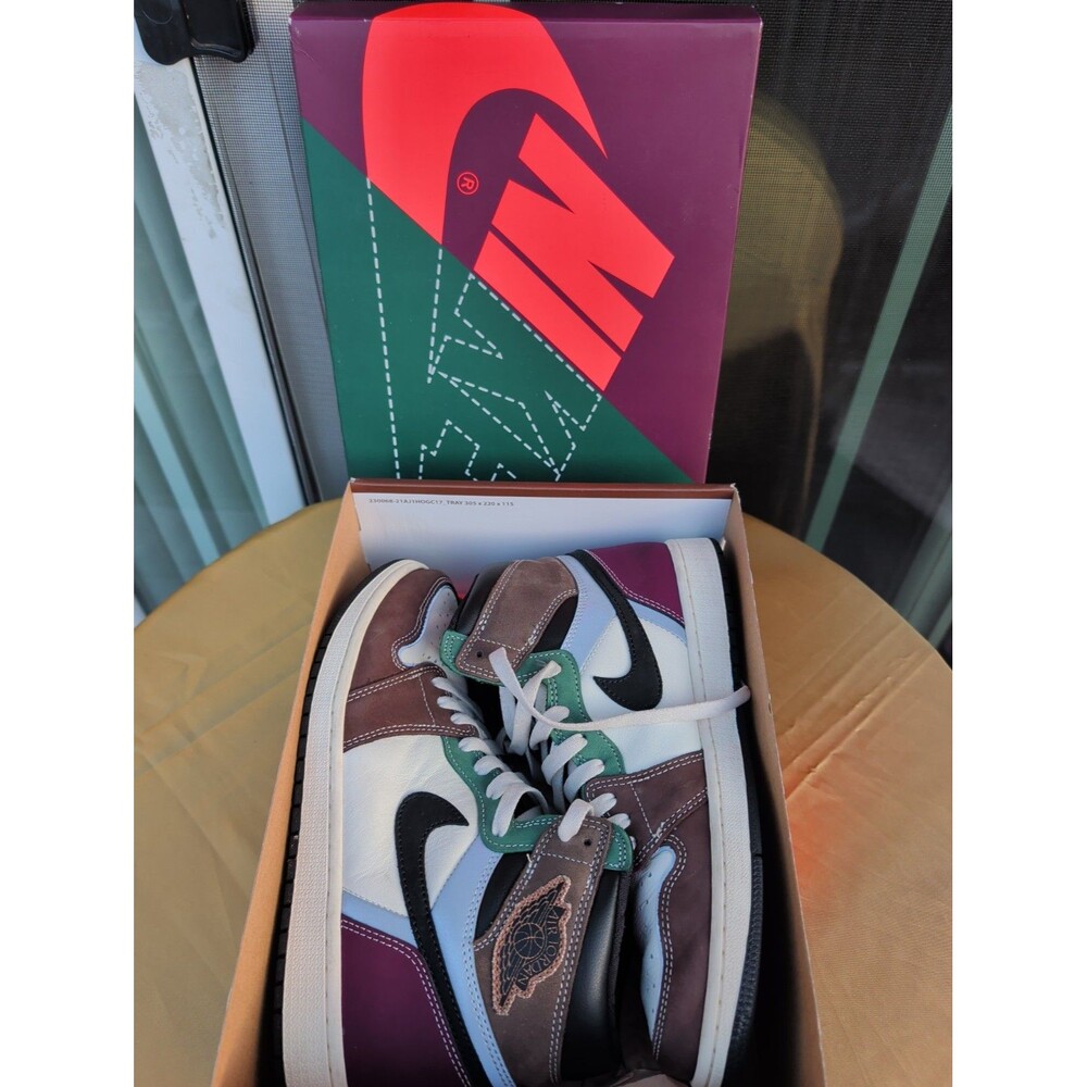 Nike Air Jordan 1 High OG “Hand Crafted” Size 9.5 (Pre-Owned) Brown Green Black